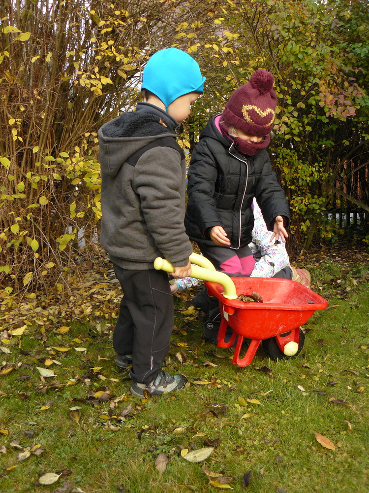 Úklid kolem chalupy
