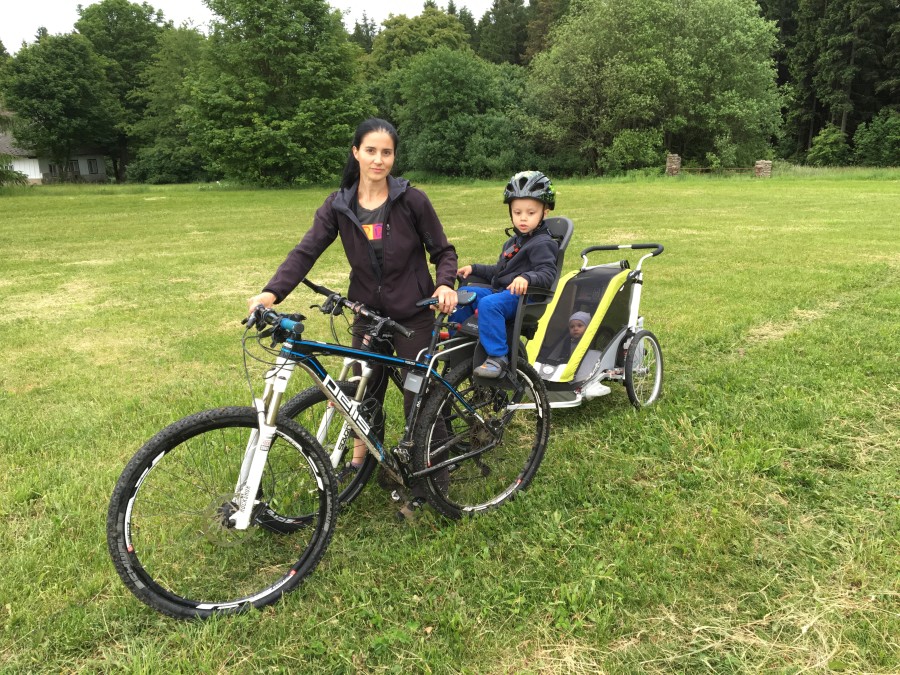 První větší výjezd na kolech