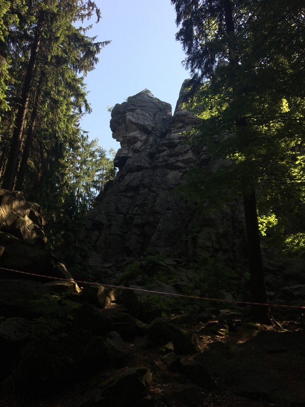 Palice jsou ohrazené páskou