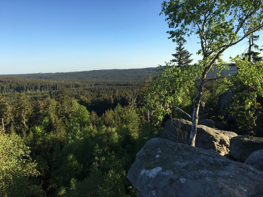 A večer zase výběh, tentokrát na Devět skal