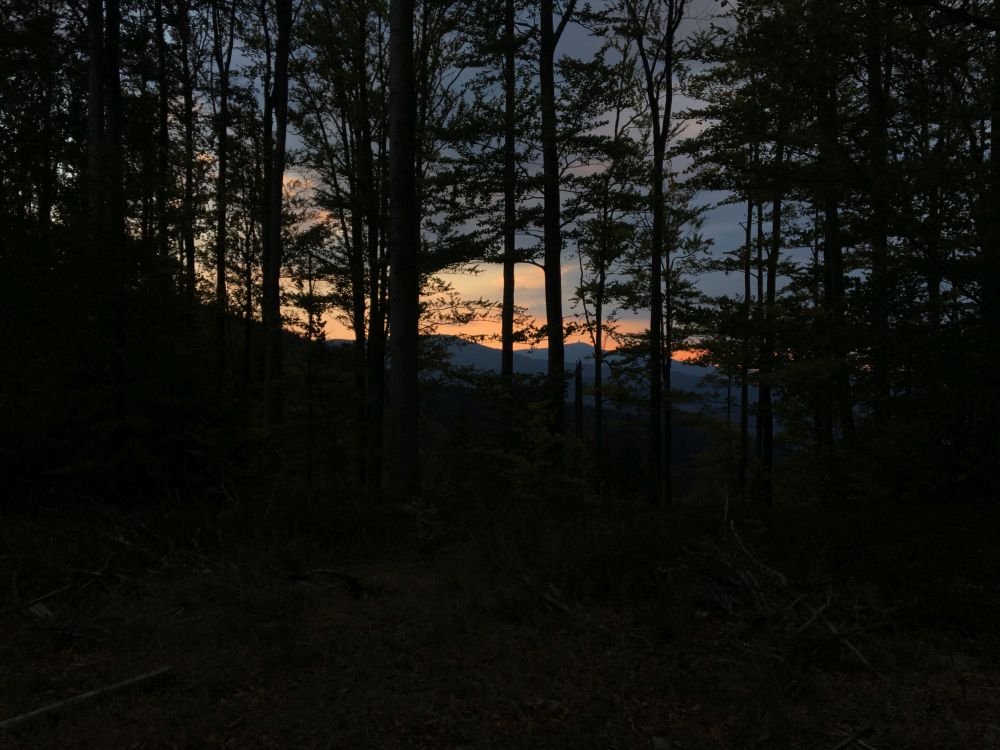 Stmívání a výhled na Lysou horu