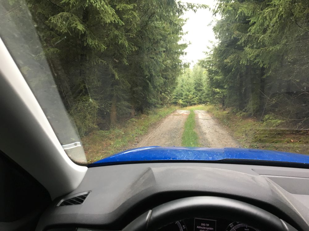 Příjezd do Ospělova v pátek