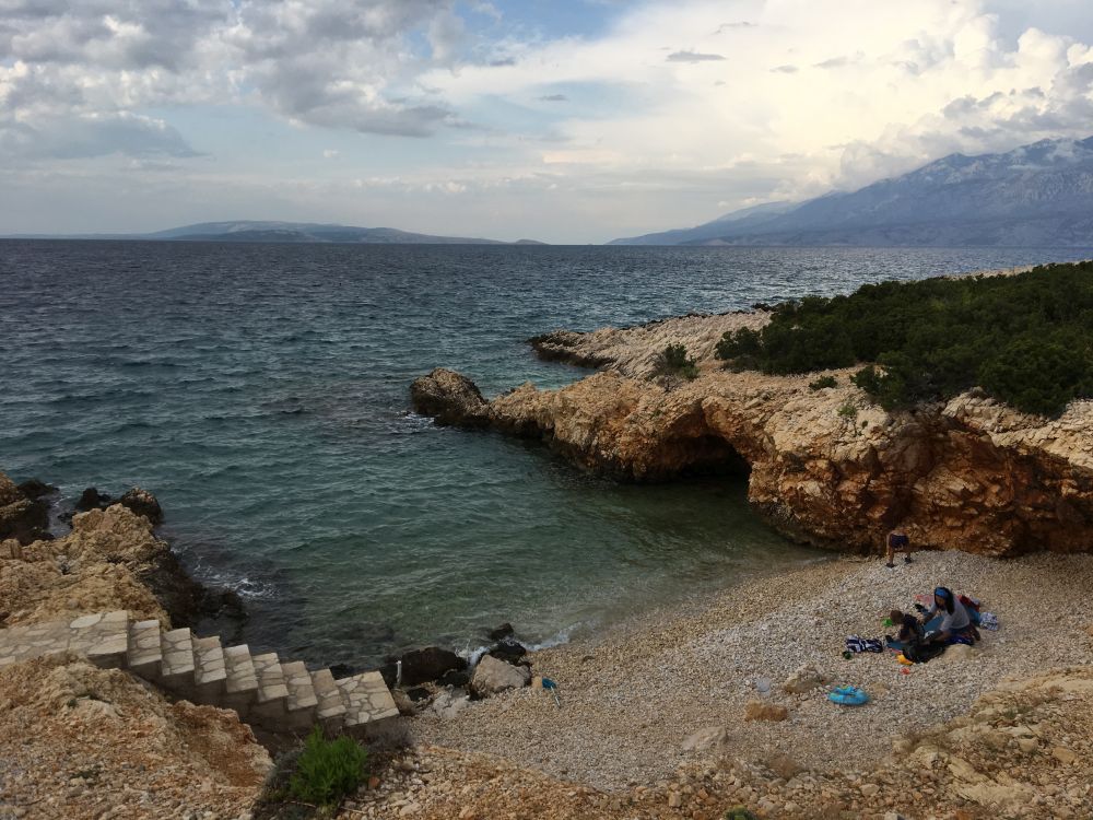 Pláž Jadra, super na potápění