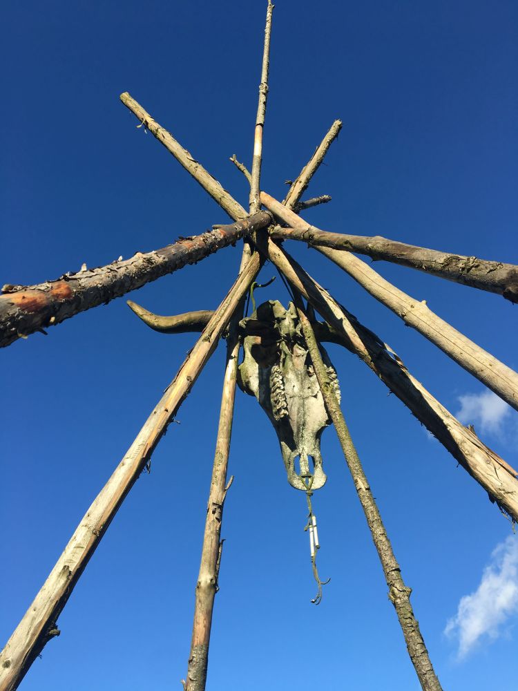 Vojtěchov - vstup do indiánské vesničky