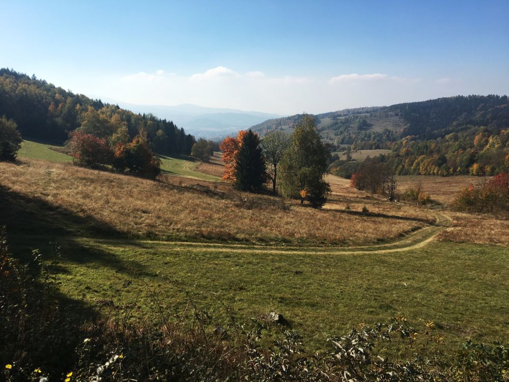 Polsko z hraničního přechodu Travná
