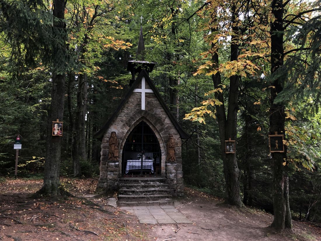 Lesní kaplička nad Bílým křížem