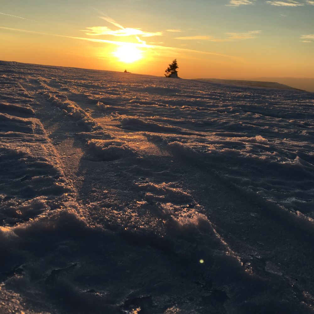 Poslední foto a tradá dolů Velkým kotlem