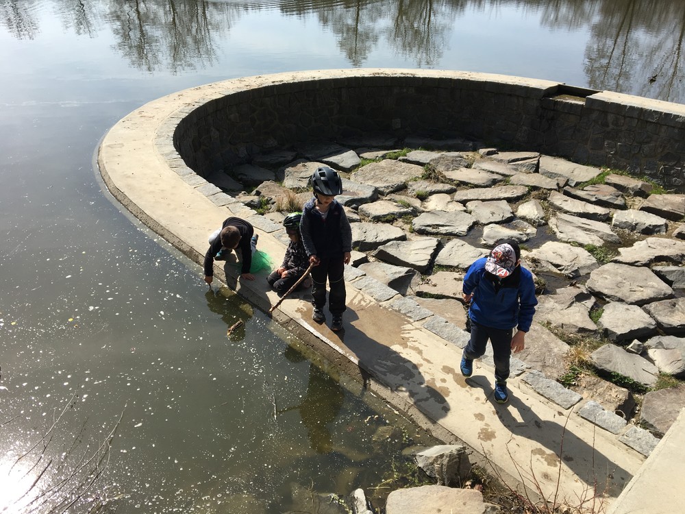 Dětský klan na zadním Jedovnickém rybníku