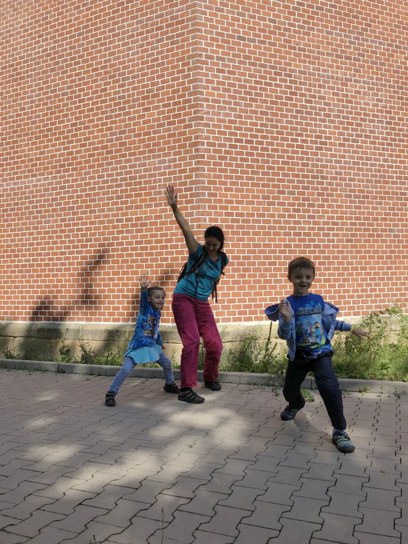 Den před řádíme u kláštera v parku Svitavské nemocnice