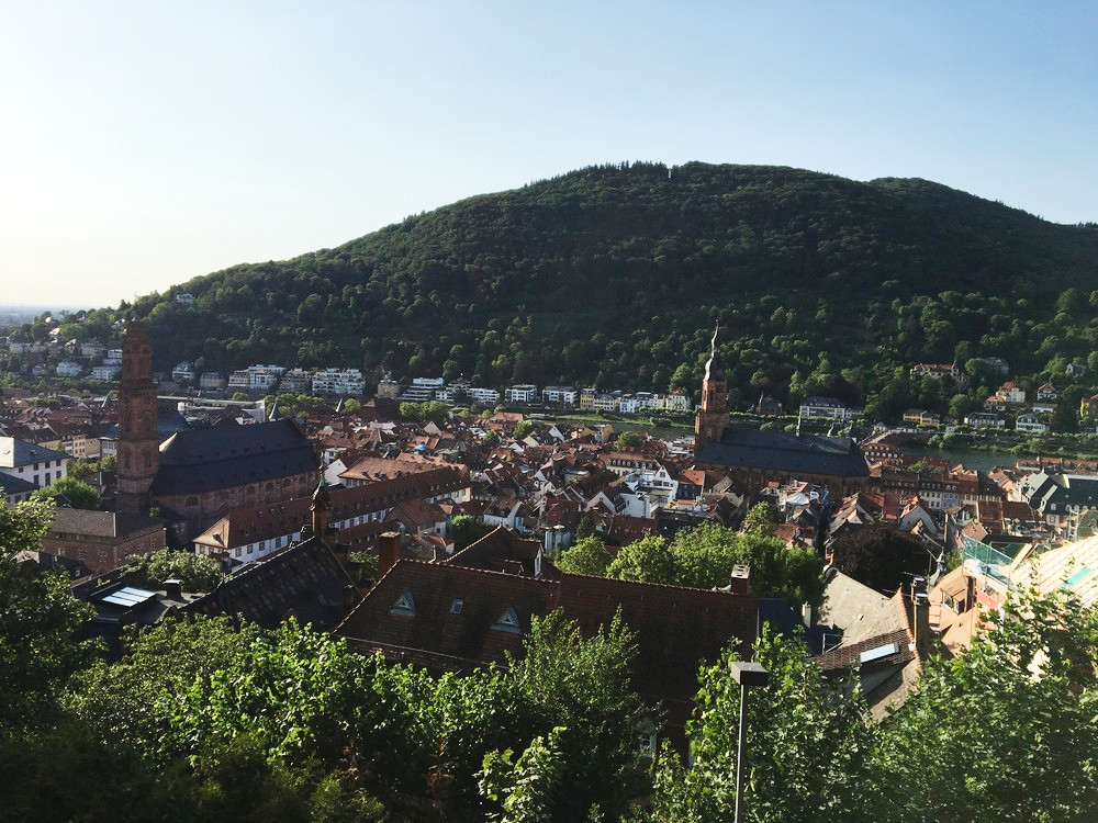 Do Heidelbergu jsem tentokrát sjížděl přes hrad
