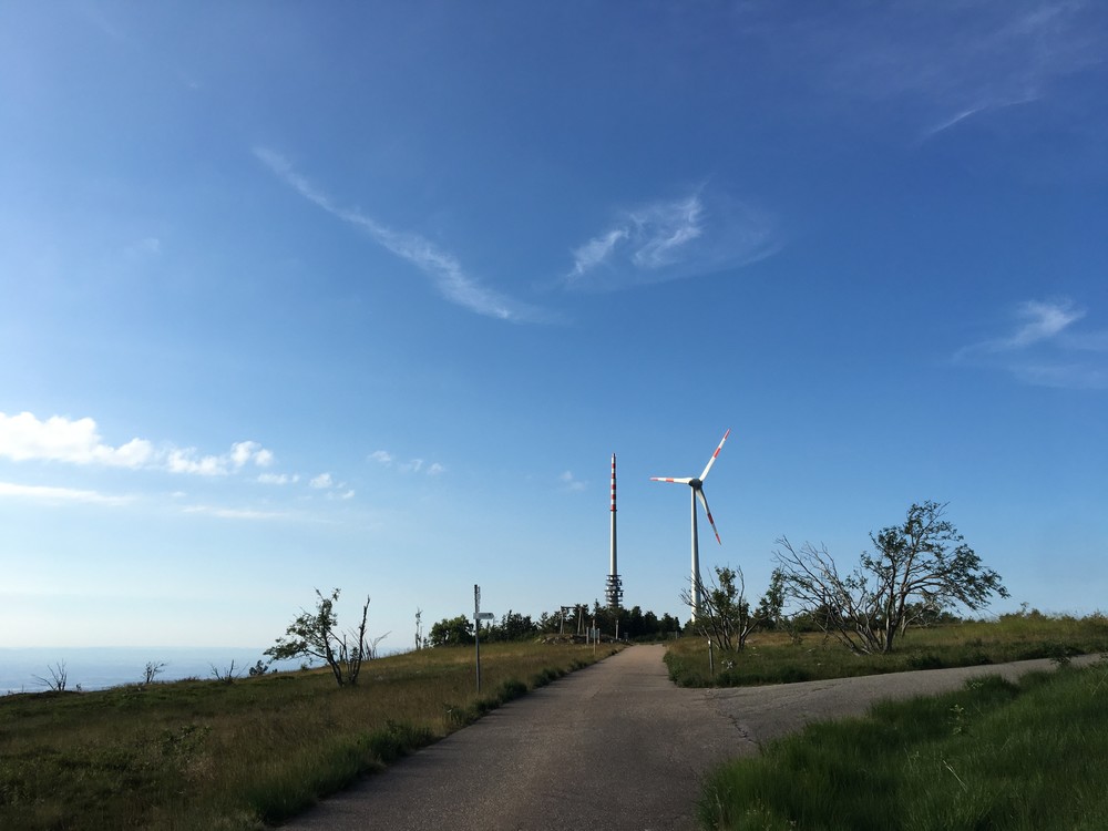 Nejvyšší místo - Hornisgrinde 1163m