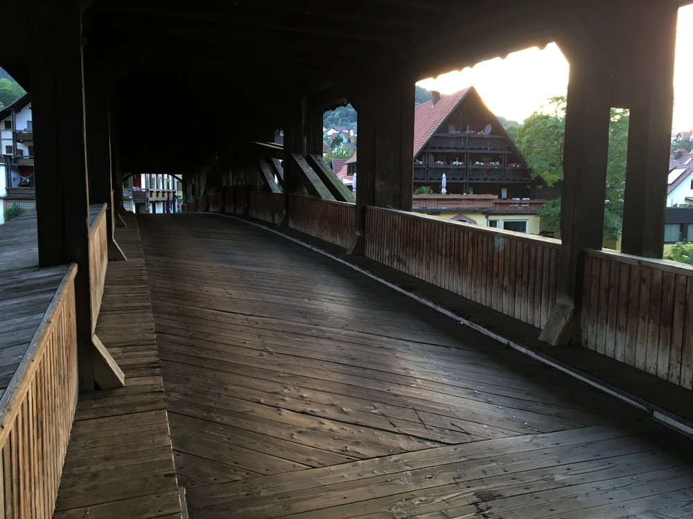 Dřevěný most ve Forbachu