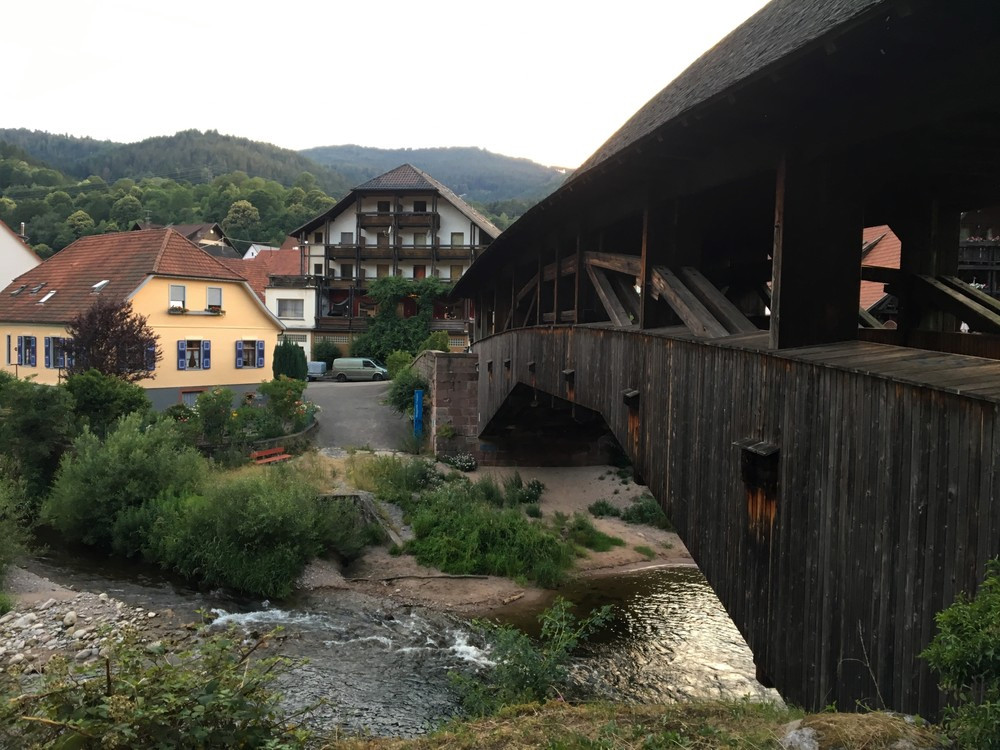 Dřevěný most ve Forbachu