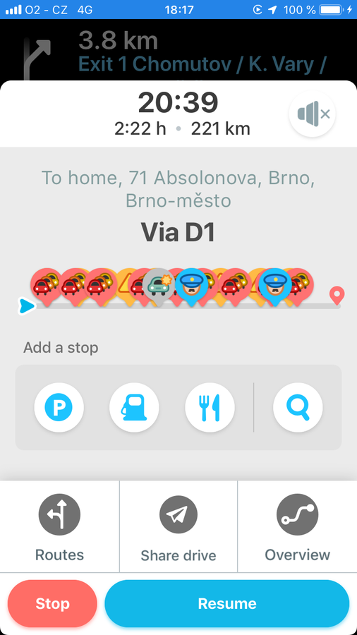 Cesta zpátky byla veselá, těch bouraček a porušování předpisů kolem Prahy, to jsem ještě neviděl.