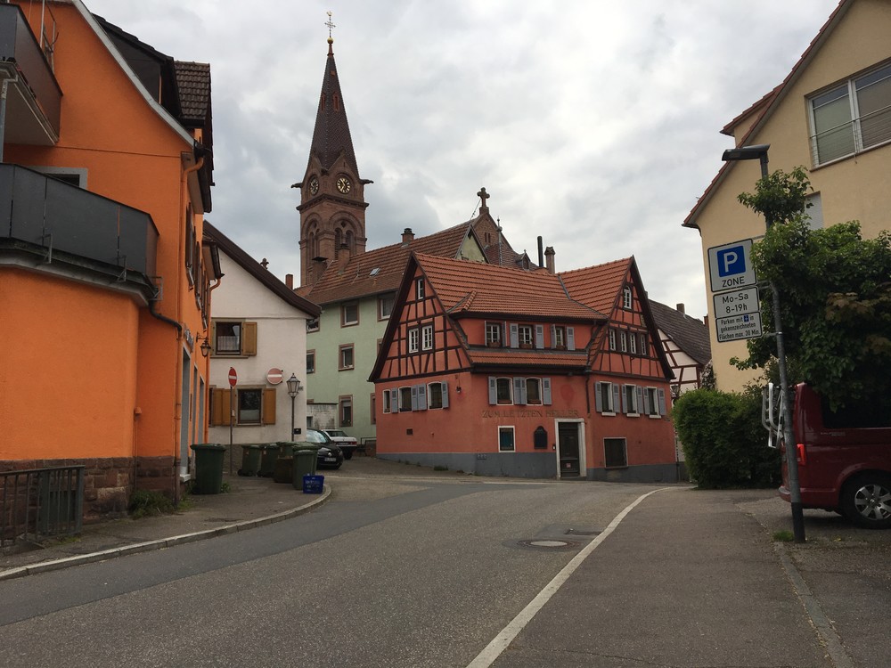 Na kole v Neckargemund