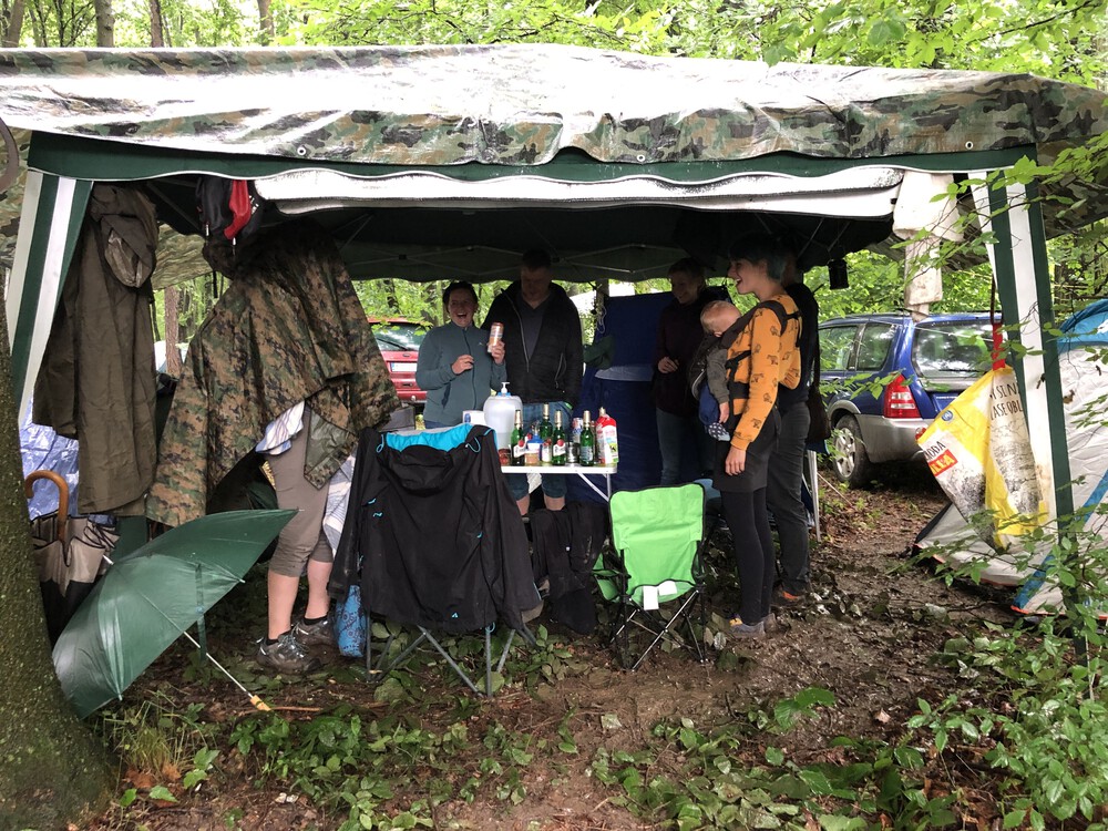 Naše ležení v lesíku