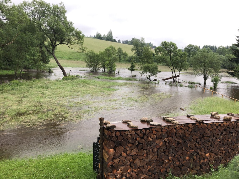 Cestou zpátky v Křižánkách