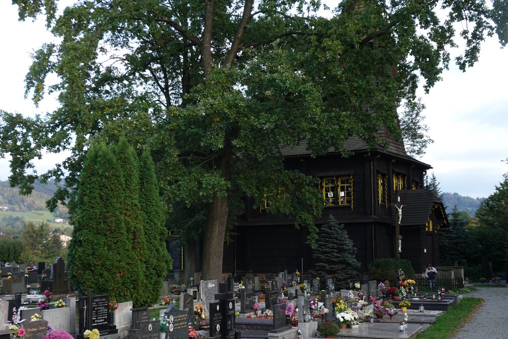 Dřevěný kostelík v Bystřici