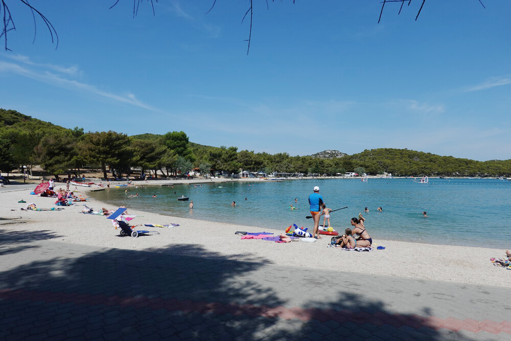 Murter - první koupání