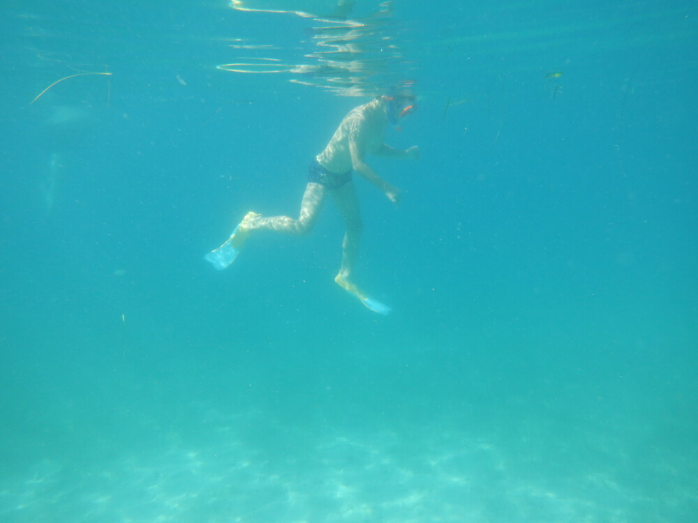 S ploutvema se Mates do hloubky nebojí