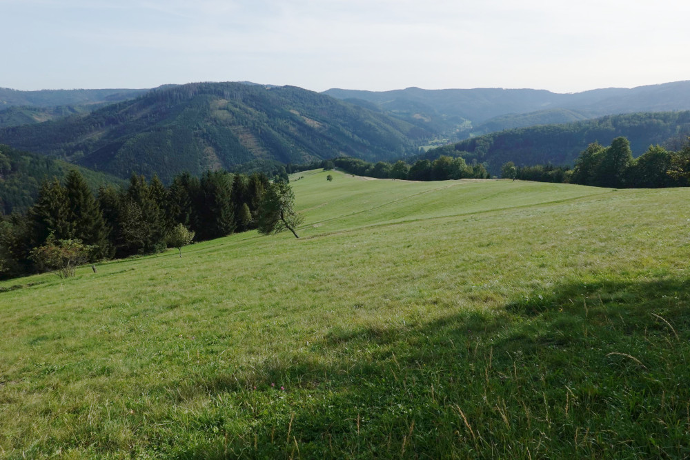 Kamenitý a krásný sjezd do Lomné