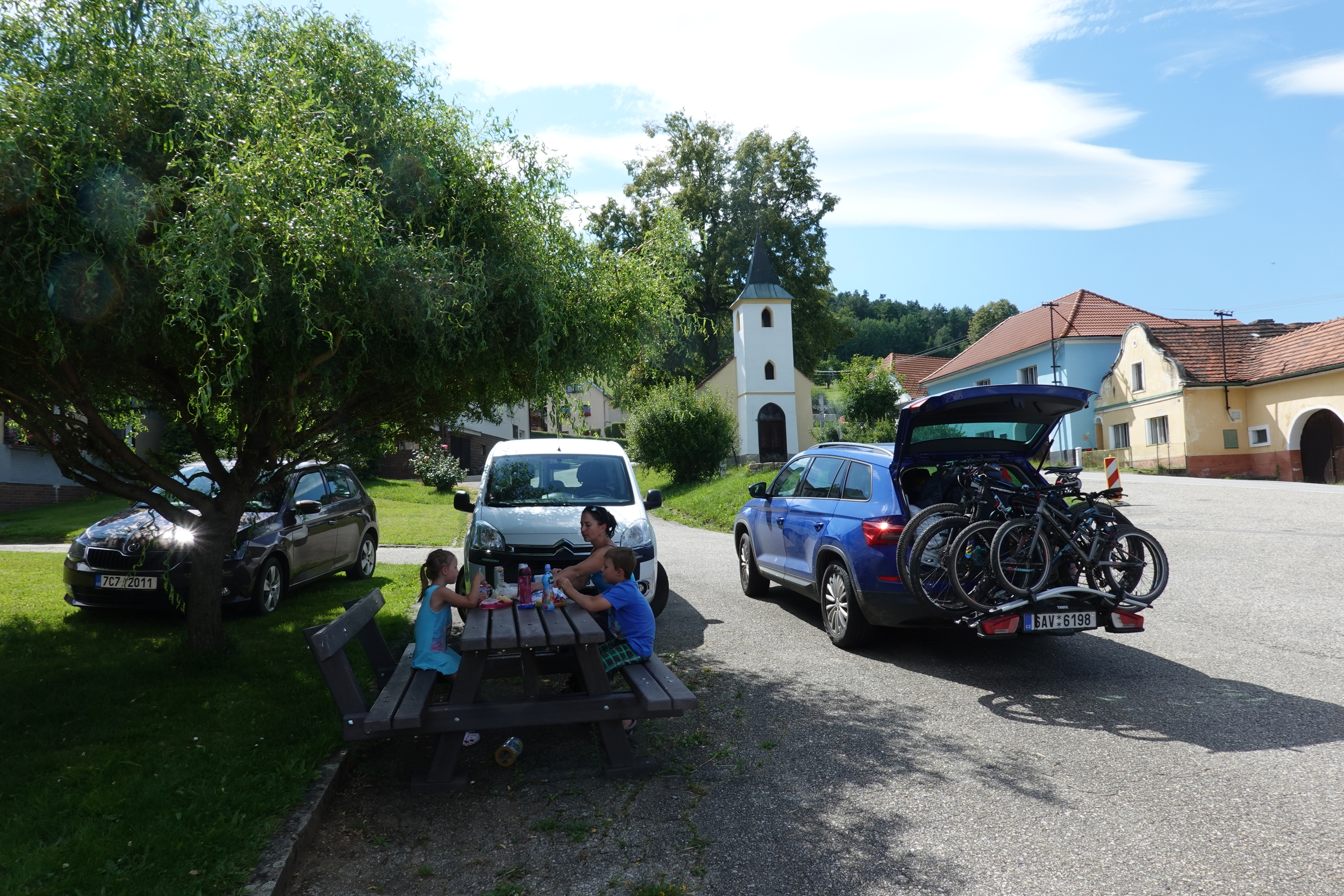 Oběd cestou do Krušných hor