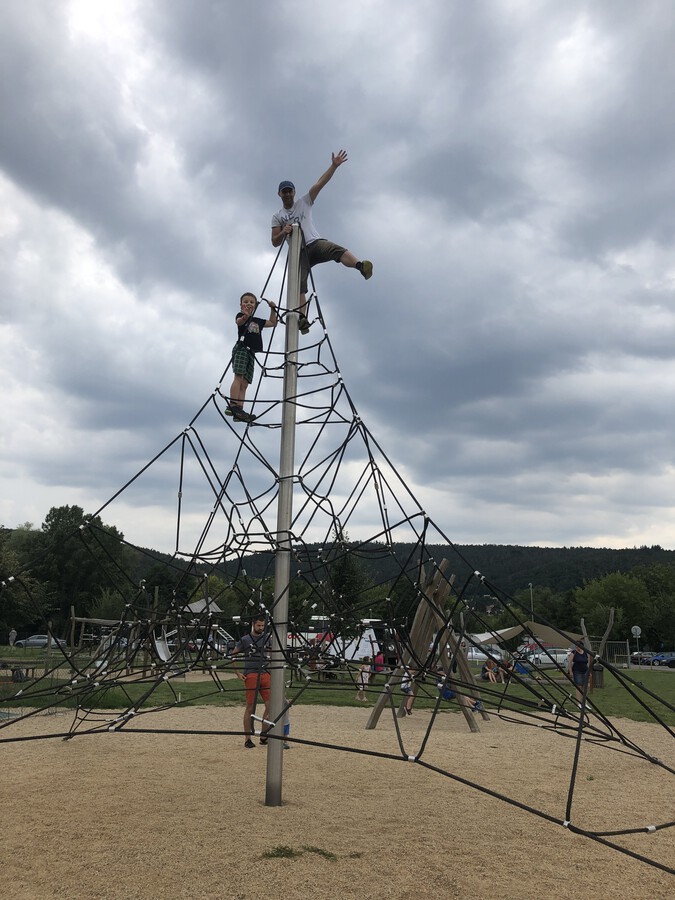 V Brně u Hrocha před odjezdem