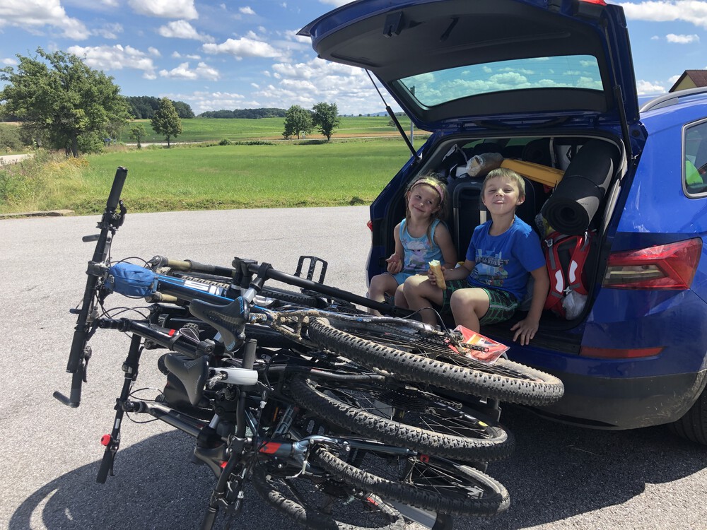 Svačinka cestou na Lipno