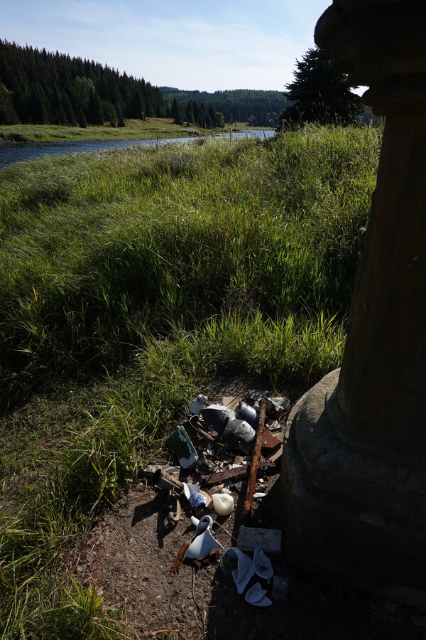 Zaniklá obec Fláje - zbytky co lidé našli