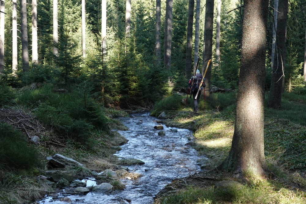 Cestou dolů zase zkratky