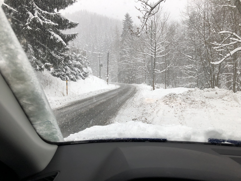 Cestou domů chumelilo až k Vyškovu