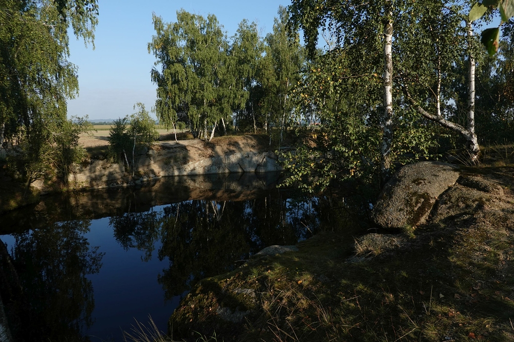 Zatopený lom, jednou jsme se tady koupali