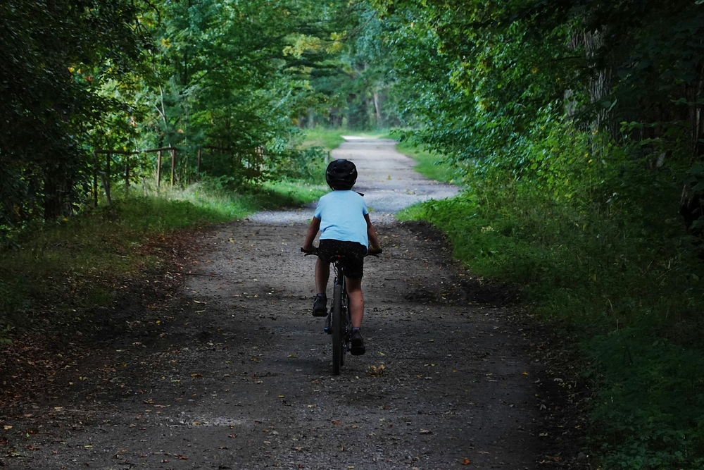 Po hrázi Kačležského rybníka