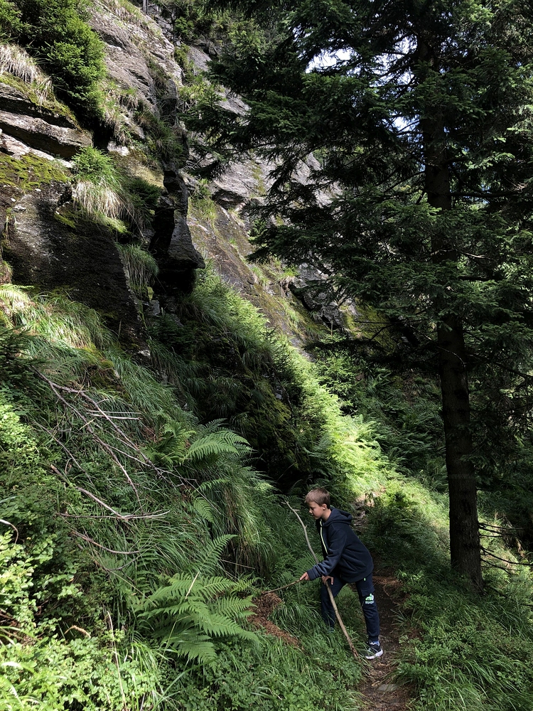 První větší skály