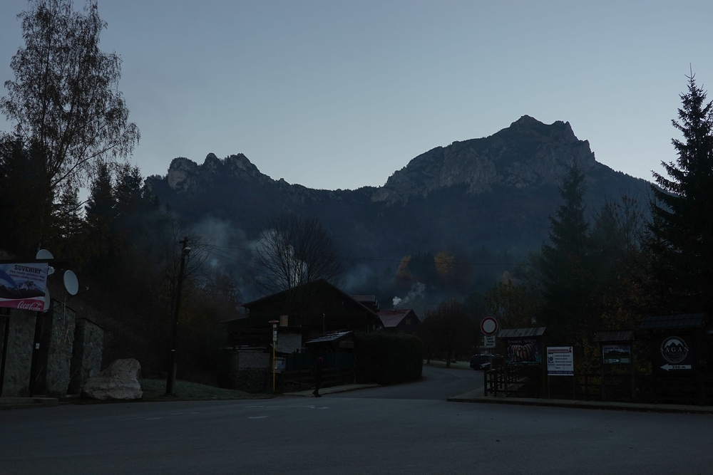 Štefanová brzy ráno, dva stupně pod nulou