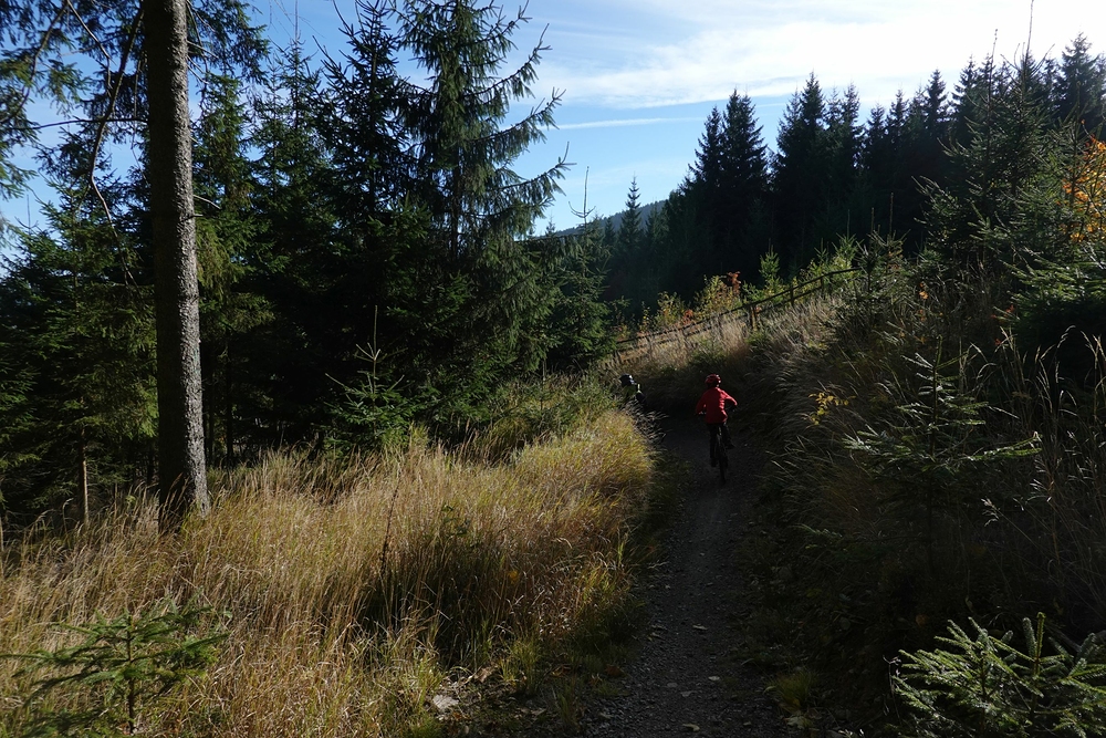 Červený singletrail