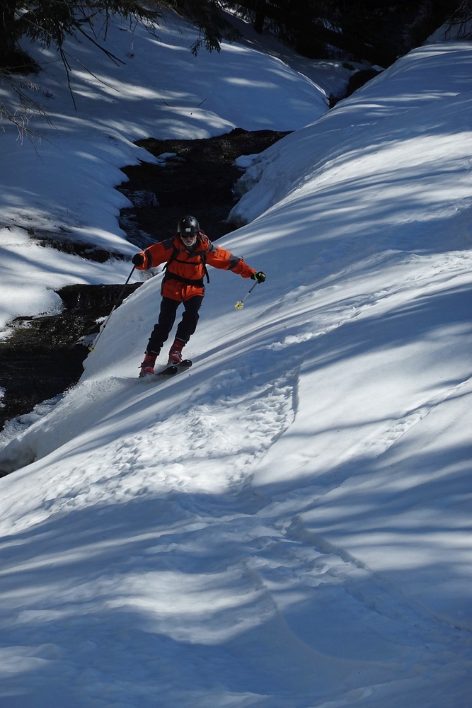 Slávek jezdí telemarkem