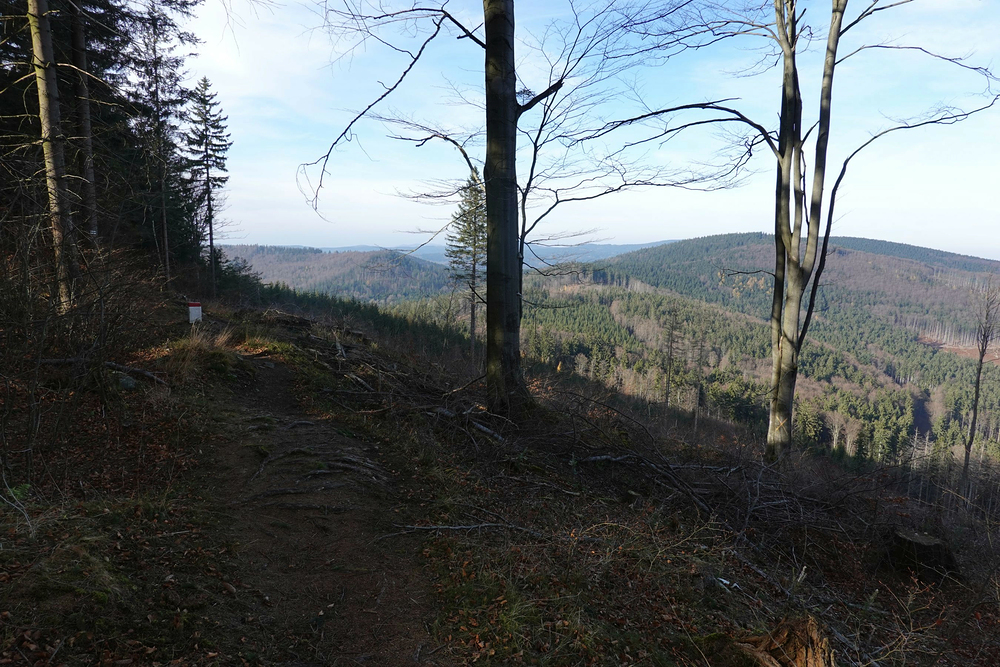 Závěrečná část hřebene