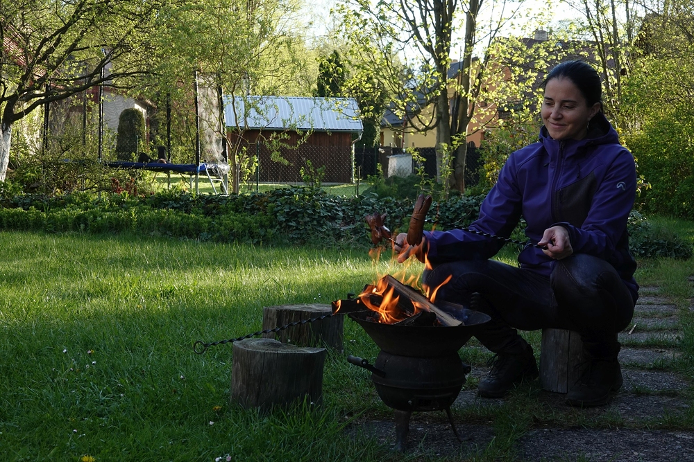 Maky a vzadu na trampošce Matýsek
