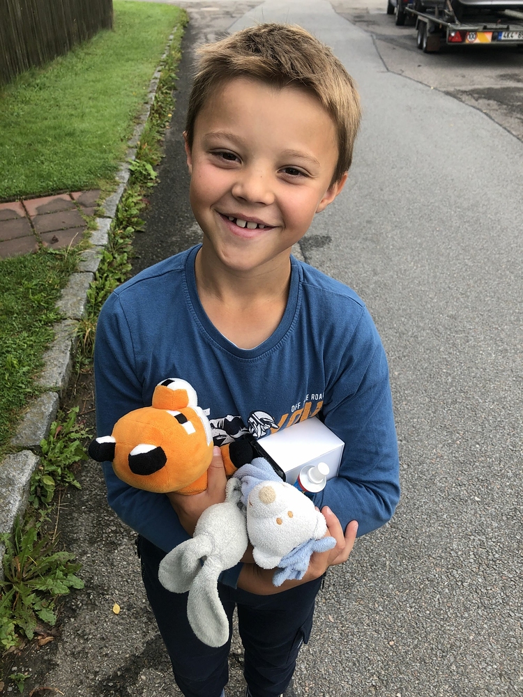 Pár minut po probuzení se svými věcičkami