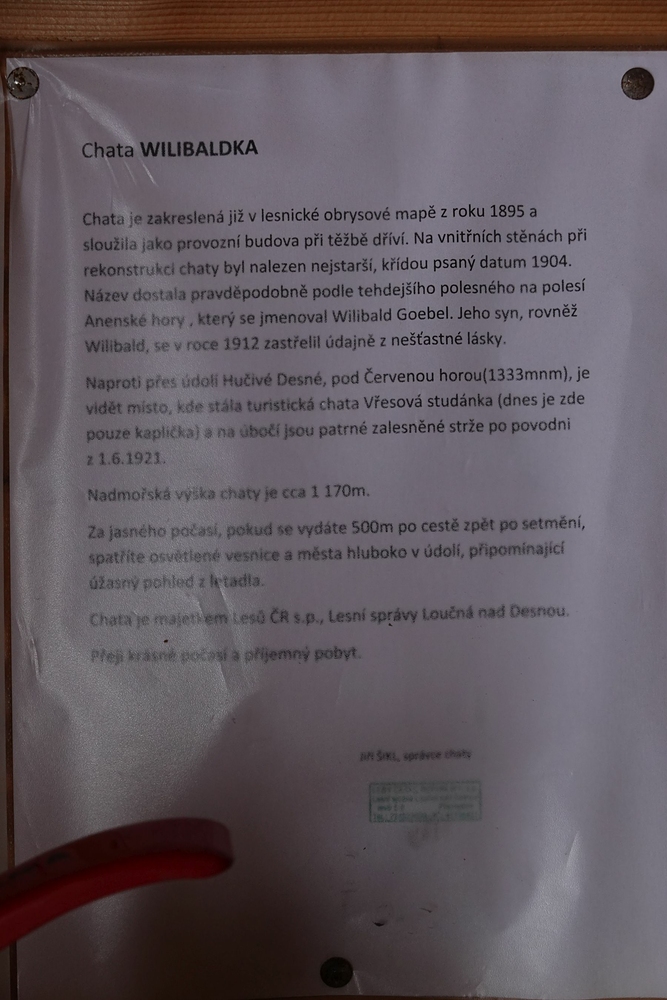 Něco o chatě