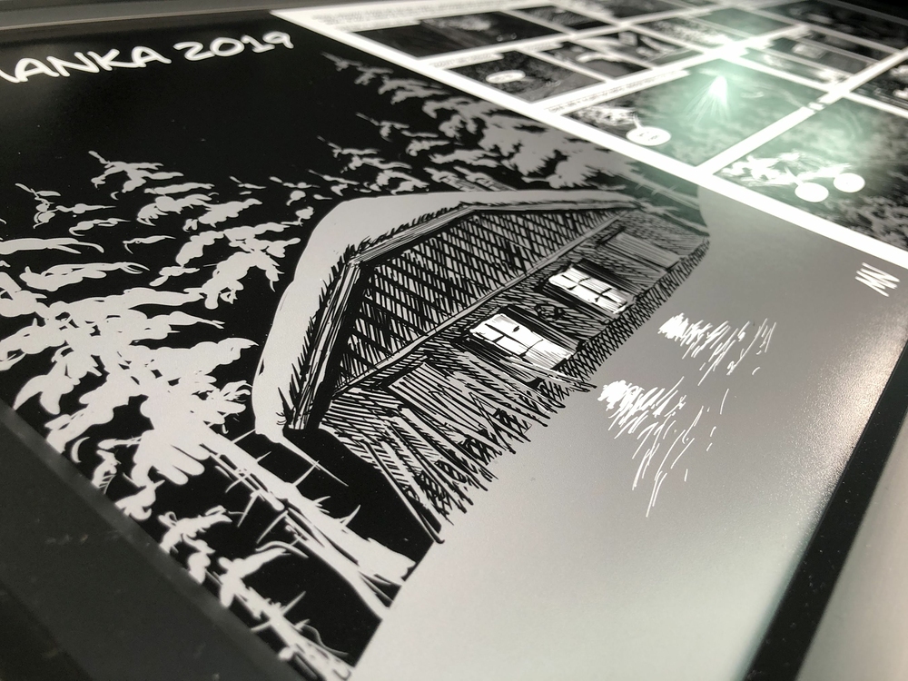 Ráno před odjezdem jsem dal Tomovi dárek.