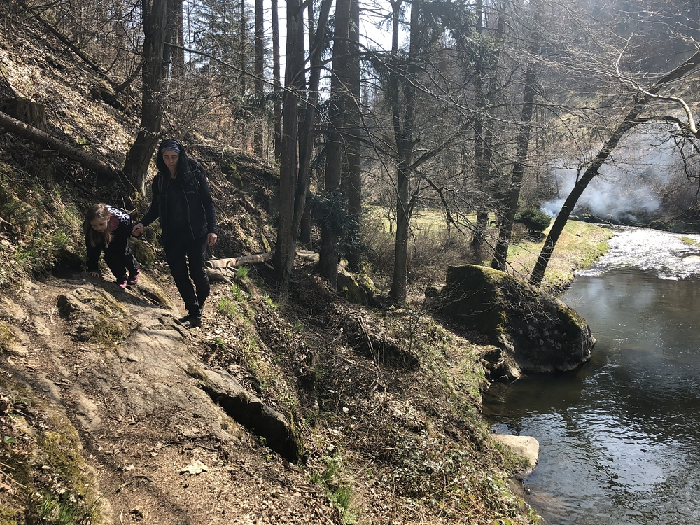 První obtížnější místa