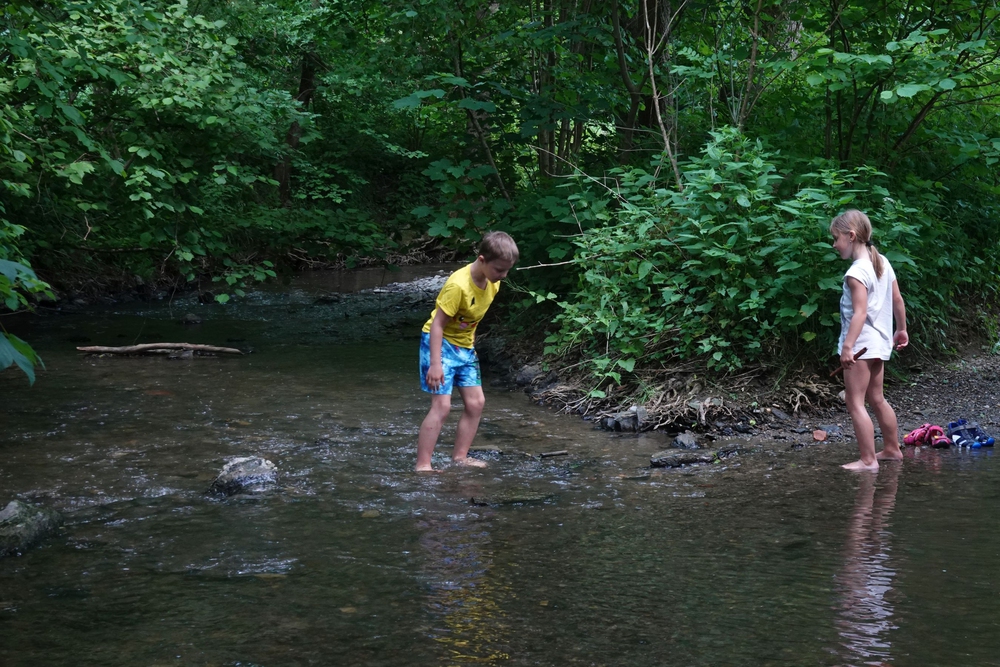 První brod, první zastávka, děti tady chtěly zůstat