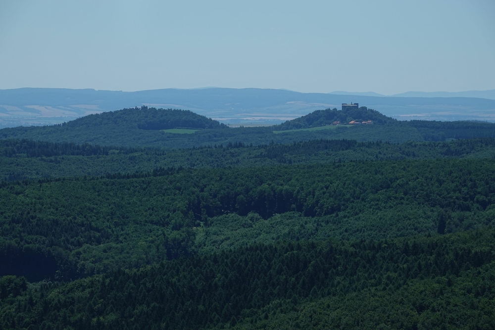Pohled na Buchlovský zámek