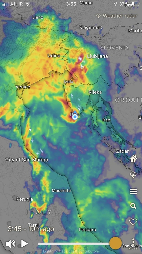 A pohled na meteoradar