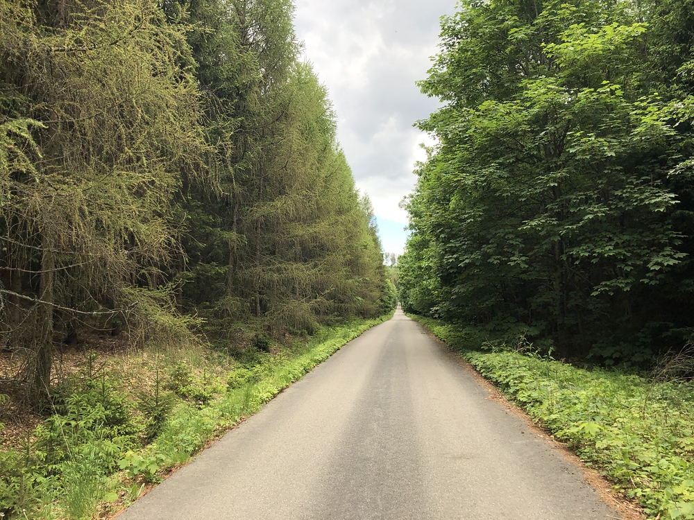 Další den - Vojenská silnice nad Sloupem