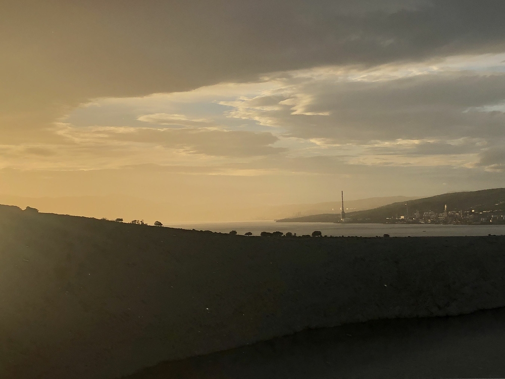 Rijeka z mostu na Krk