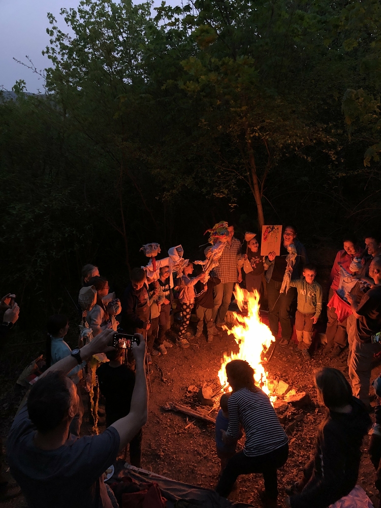 Odpoledne jsem stihl pálení čarodějnic v Brně