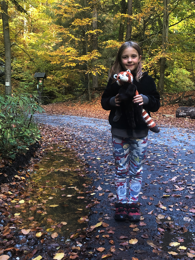 Áďa se svým plyšákem